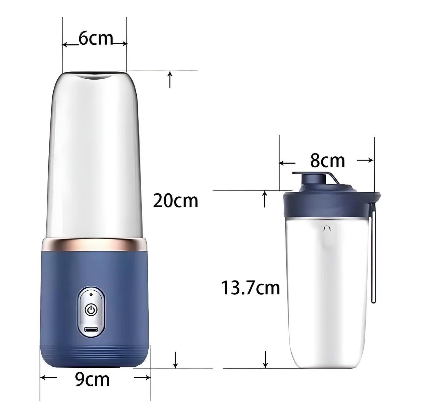 Portable Wireless Blender – Fresh Drinks Anytime, Anywhere!