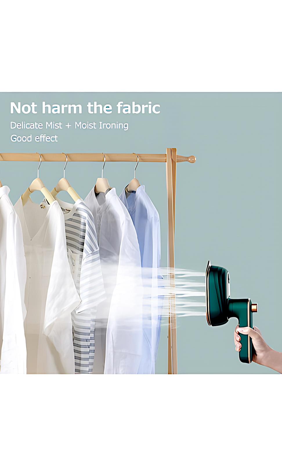 Portable Handheld Garment Steamer – Fast Heat & Easy Wrinkle Removal
