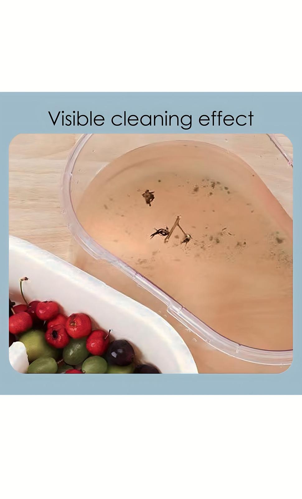 Manual Fruit Washer & Spinner – Quick and Easy Fruit Cleaning