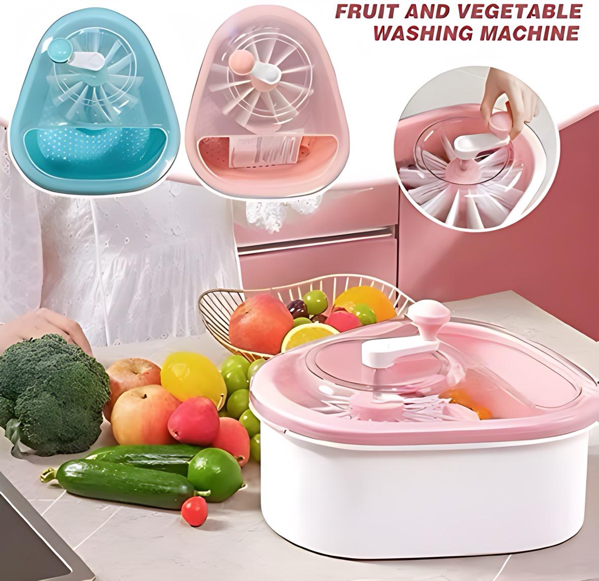 Manual Fruit Washer & Spinner – Quick and Easy Fruit Cleaning