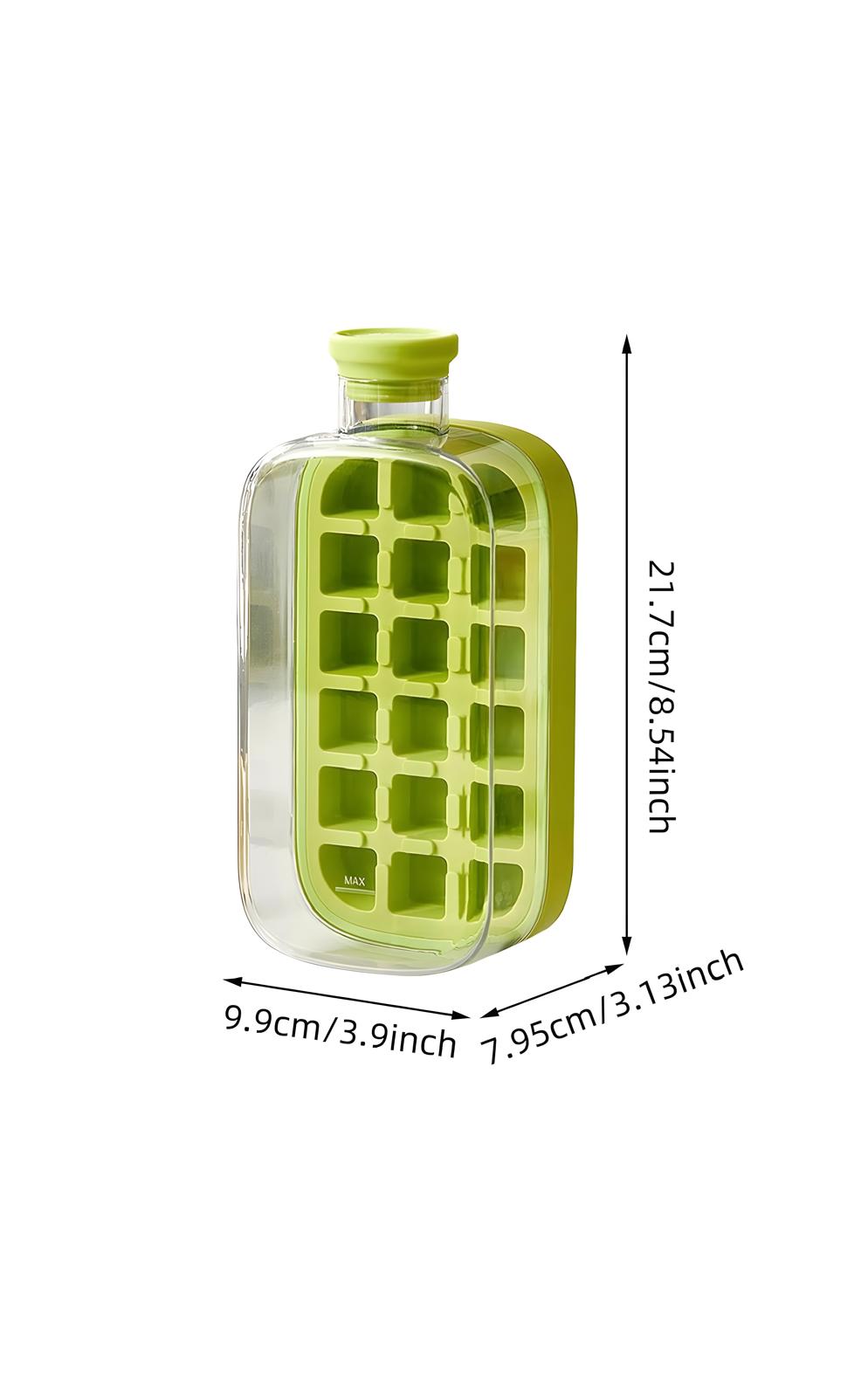 Portable Ice Cube Maker Bottle – 2-in-1 Ice Tray & Water Bottle
