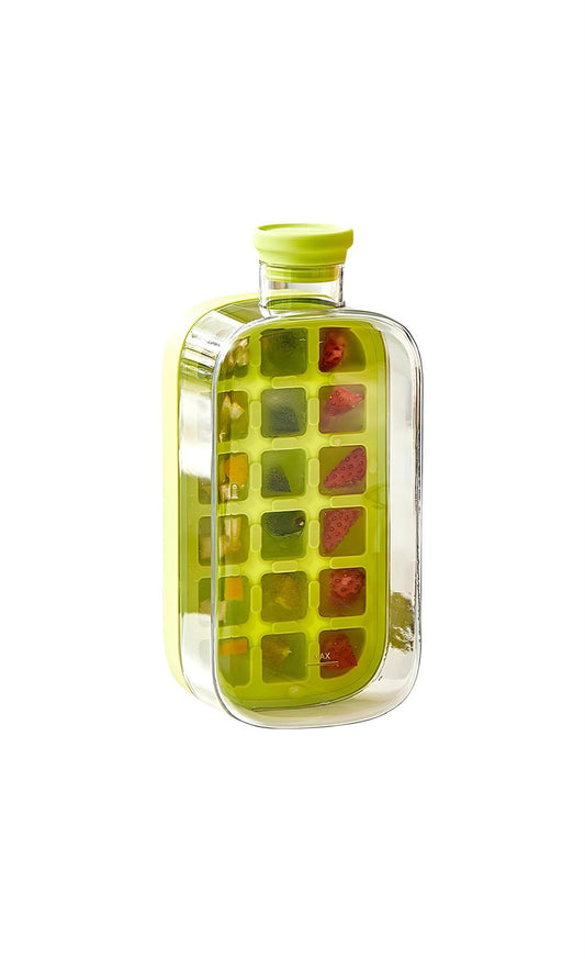 Portable Ice Cube Maker Bottle – 2-in-1 Ice Tray & Water Bottle