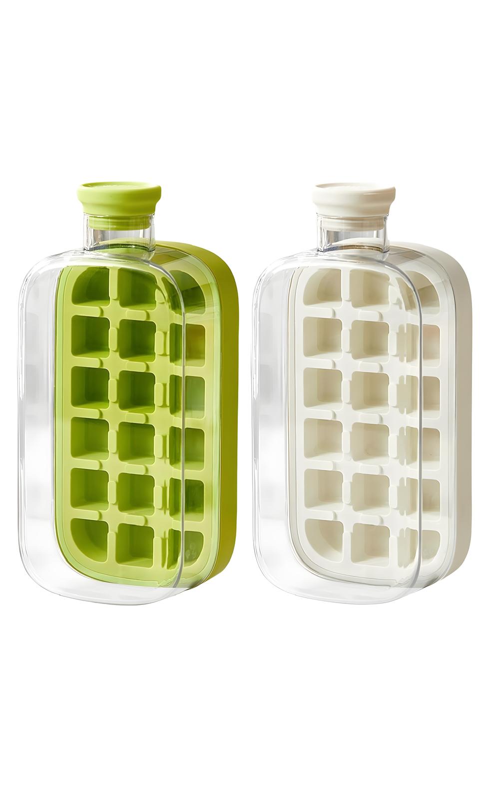 Portable Ice Cube Maker Bottle – 2-in-1 Ice Tray & Water Bottle