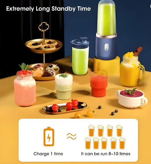Portable Wireless Blender – Fresh Drinks Anytime, Anywhere!