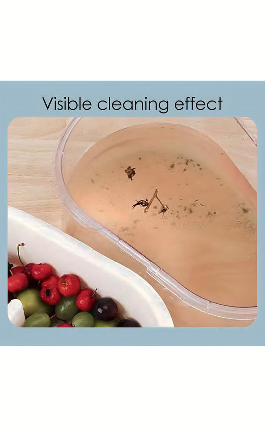 Manual Fruit Washer & Spinner – Quick and Easy Fruit Cleaning